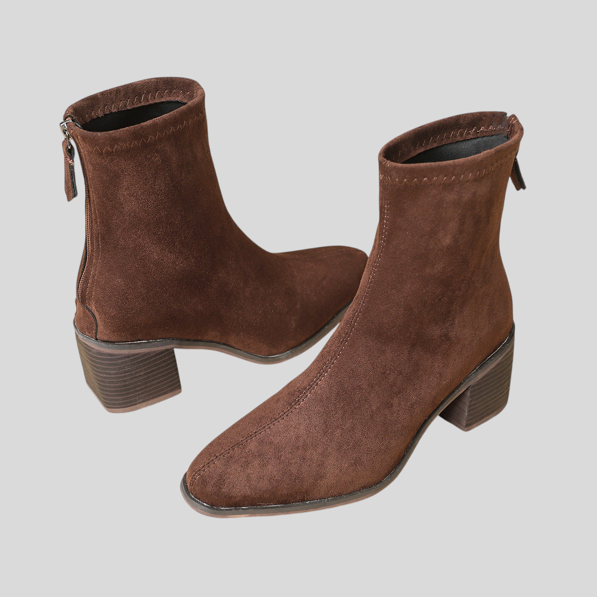 Giuliana - Elegantne Čizme Od Brušene Kože